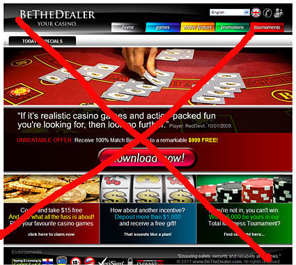 Το Καζίνο Be the Dealer στα τα χειρότερα καζίνο στο ίντερνετ